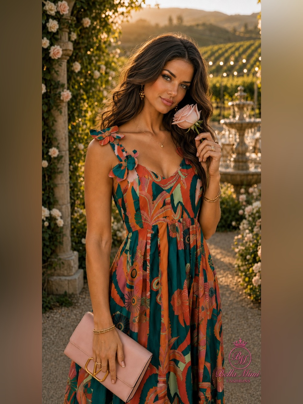 🌿🌺NWT Farm Rio Anthropologie Pleated Palm Floral Midi Dress Small🌺🌿minor flaw